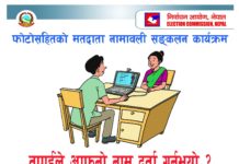 चन्द्रागिरि नगरमा मतदाता नामावली दर्ता कार्यक्रम सञ्चालन हुने