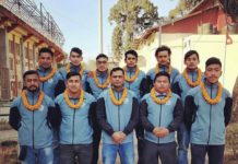 नेपाली राष्टिय फुटसल टोलीलाई विदाई