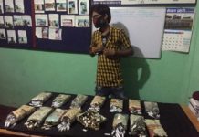 महानगरीय प्रहरी प्रभाग नागढुङ्गाले लागुअाैषध सहित मानिस प्रक्राउ ।