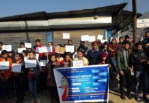 बलत्कारीलाई खबरदार भन्दै वलम्वु प्रहरीले निकाल्यो ¥याली ।