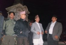 प्रदेस नं ३ का मुख्यमन्त्री डोरमणि पौडेल द्वारा काठमाडौँ महानगरका सडक सफाइको निरीक्षण