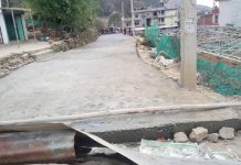 टाखेल-भकुण्डे चाैर बाटो ढलान कार्य अन्तिम चरण