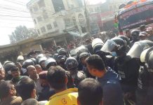 दिनको तिन पटक पानी हाल्ने ठेकेदार र नगरपालिका विच सहमति ।