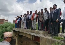 संघीय संसदको समितिद्वारा काठमाडौं – ९ का बाढी प्रभावित क्षेत्रको निरीक्षण
