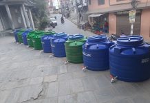 चन्द्रागिरि वडा न १५मा hand wash desk!
