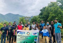 विश्व बाताबरण दिबसको अवसरमा थानकोट जेसिजले बृक्षाराेपन