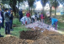 थानकोट बृत्तमा भारी मात्रामा पटाका नष्ट