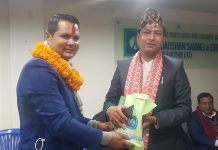 देवदर्शन बचत तथा ऋण सहकारी संस्थाको अध्यक्षमा घिमिरे