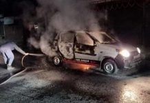 अज्ञात व्यक्तिहरुद्वारा ट्याक्सीमा आगजनी