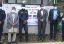 काठमाडौंका सिडिओ पराजुलीद्वारा चन्द्रागिरि वडा २ स्थित नागढुंगा नाकामा अनुगमन