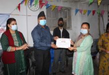 कीर्तिपुर-२ मा झोल सरफ र दालमोठ बनाउने दुईदिने तालिम सम्पन्न