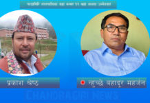 चन्द्रागिरि १२ वडाध्यक्षमा एमाले १०६४ र कांग्रेस १०१३ chandragiri ward 12 prakash shrestha vs Nhuchhe Maharjan