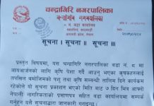 चन्द्रागिरि वडा नं. ८ ले पशु तथा कृषि सम्वन्धी तालिम दिने