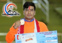 नवाैं राष्ट्रिय खेलकुदमा चन्द्रागिरि-१२ बलम्बुका सन्जिवलाई स्वर्ण पदक