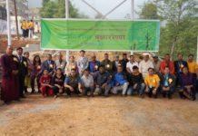 महादेवथान नयाँ पार्कमा वी लभ यू फाउन्डेसनद्वारा वृक्षारोपण