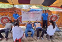 चन्द्रागिरि नगरपालिका-१५ तीनथानामा बृहत रक्तदान कार्यक्रम सम्पन्न