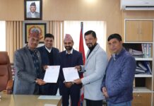 चन्द्रागिरि नगरपालिका प्राथमिक अस्पताल थानकोटमा डायलासिस सेवा संचालान गर्ने सम्बन्धि सम्झौता सम्पन्न