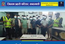 चन्द्रागिरि -११ बाट जुवातास खेलिरहेको अवस्थामा १३ जना पक्राउ