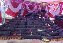 चन्द्रागिरि नगरपालिका-५ भुजिङडोलमा एउटै ढुङ्गामा १०८ वटा शिवलिङ्ग १०८ वटै नागसहितको मूर्ति कुँदिए